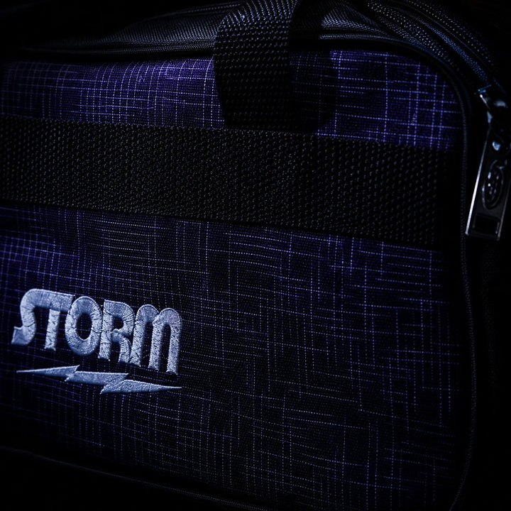 2-BALL TOTE ABSTRACT PRPL/BLACK - Bowling Stars