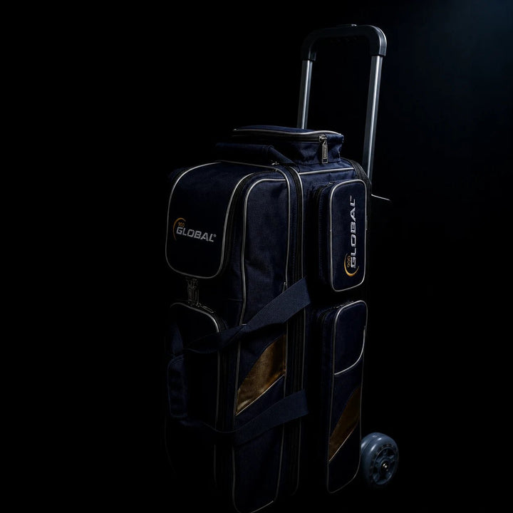 900 GLOBAL 3-BALL DELUXE ROLLER BLUE/GOLD - Bowling Stars