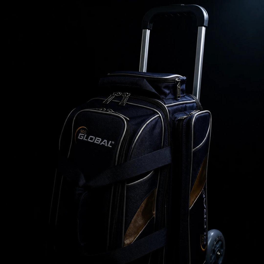 900 GLOBAL 3-BALL DELUXE ROLLER BLUE/GOLD - Bowling Stars
