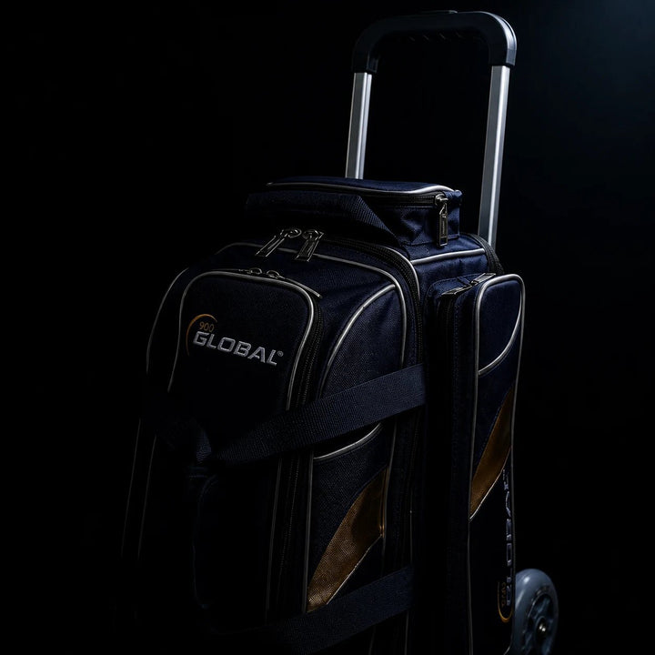 900 GLOBAL 3-BALL DELUXE ROLLER BLUE/GOLD - Bowling Stars