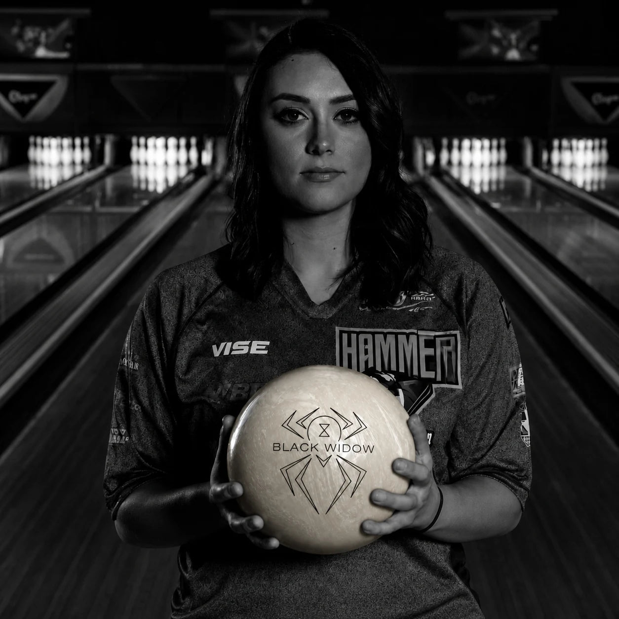 Boule BLACK WIDOW GHOST PEARL HAMMER - Bowling Stars