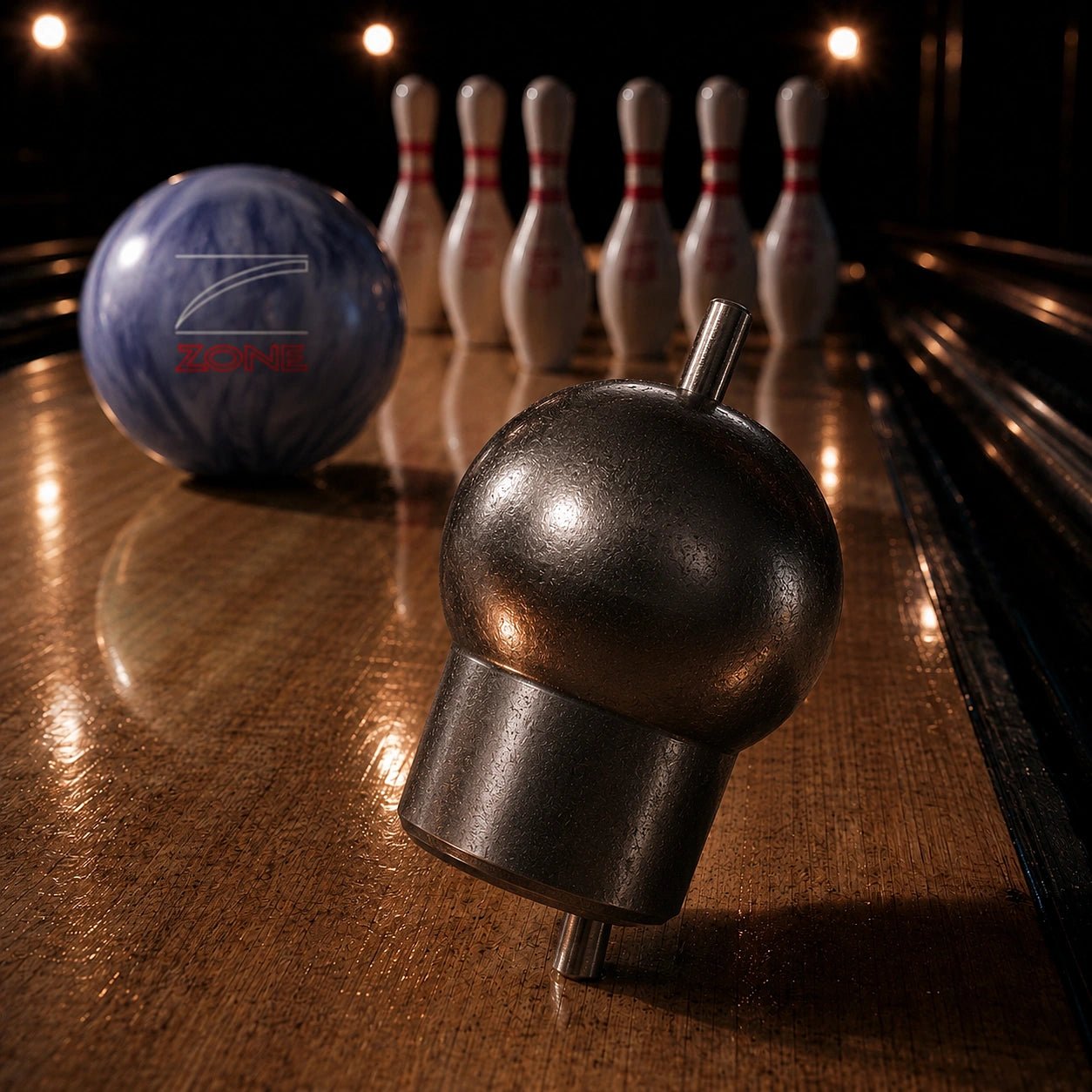 Boule BRUNSWICK DANGER ZONE PURPLE ICE - Bowling Stars