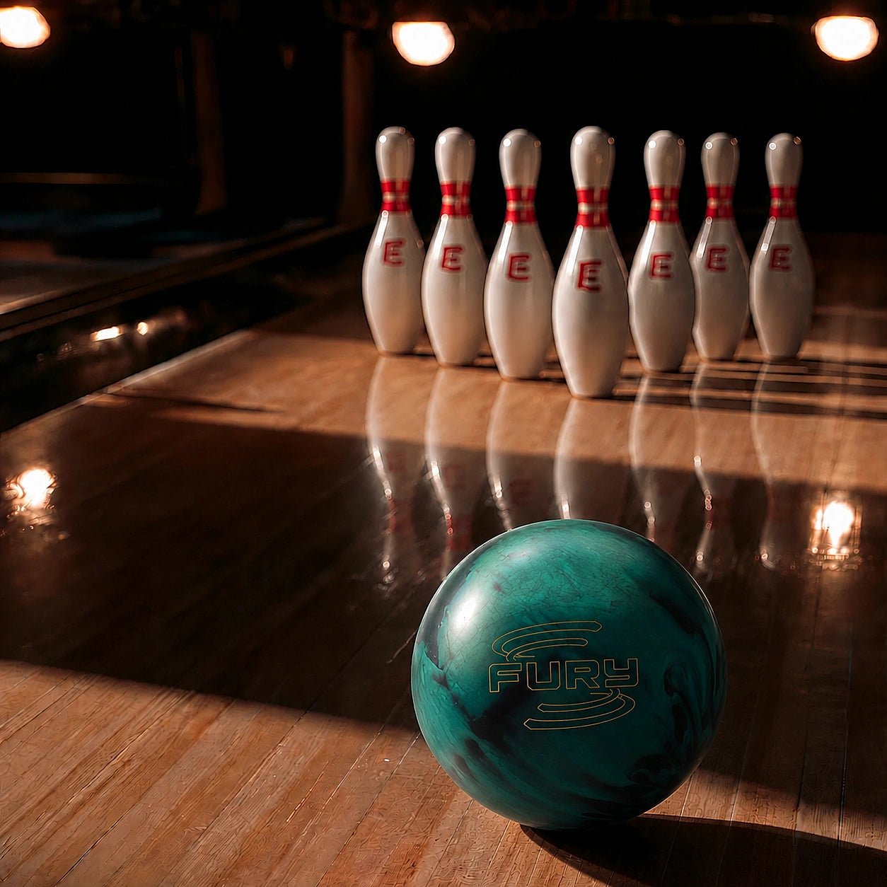 Bal FURY EMERALD/BLACK - Bowling Stars