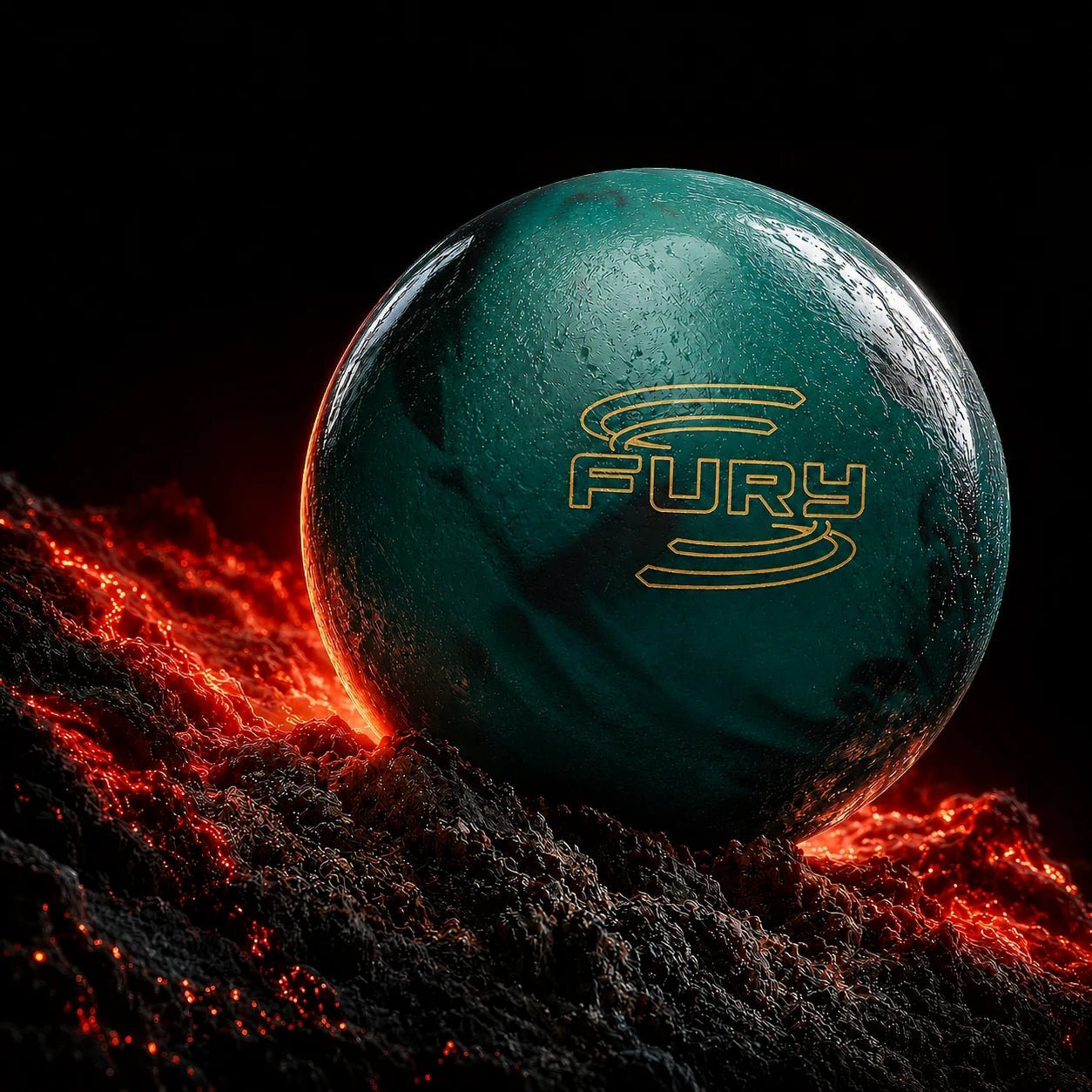 Bal FURY EMERALD/BLACK - Bowling Stars