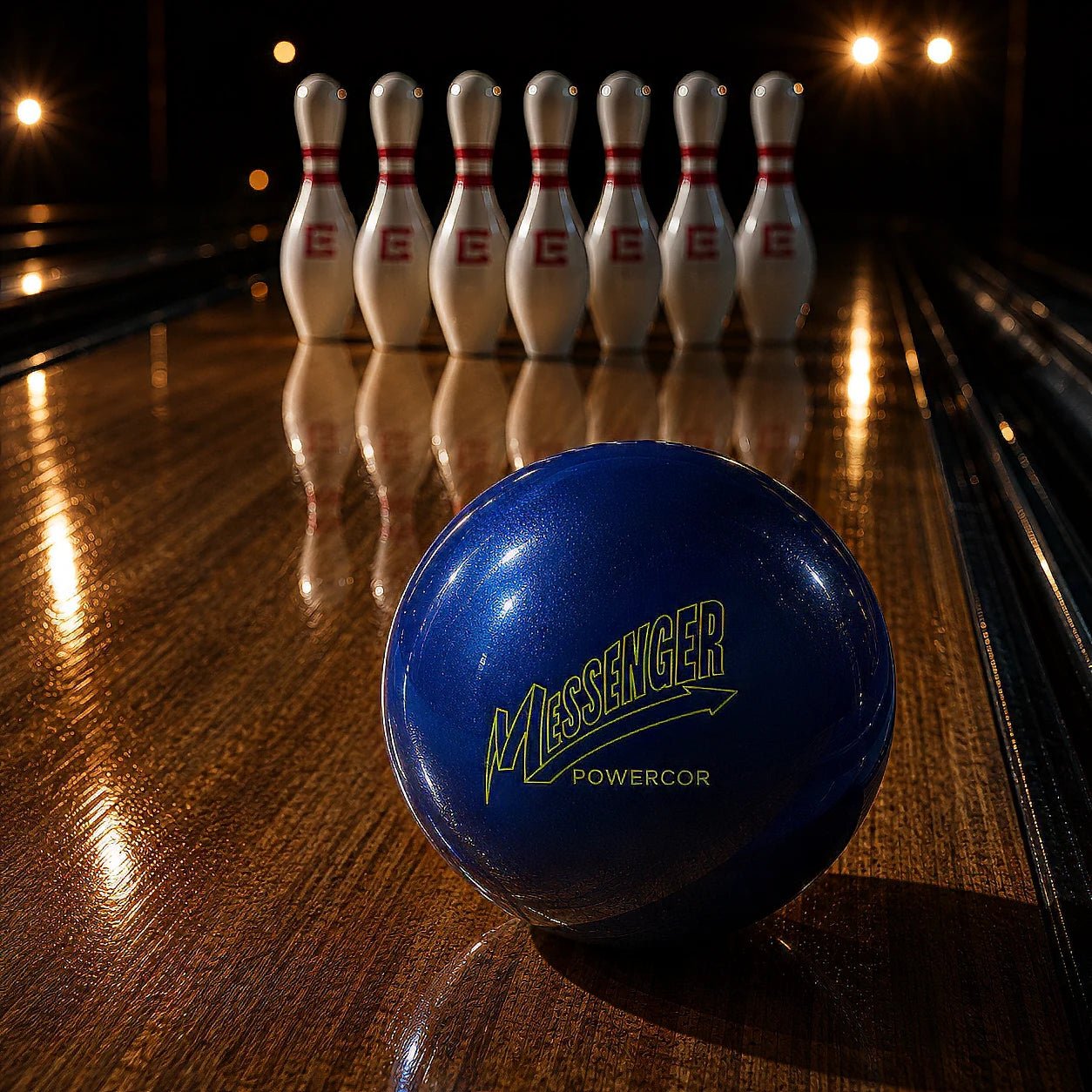Boule MESSENGER POWERCOR SOLID COLUMBIA - Bowling Stars