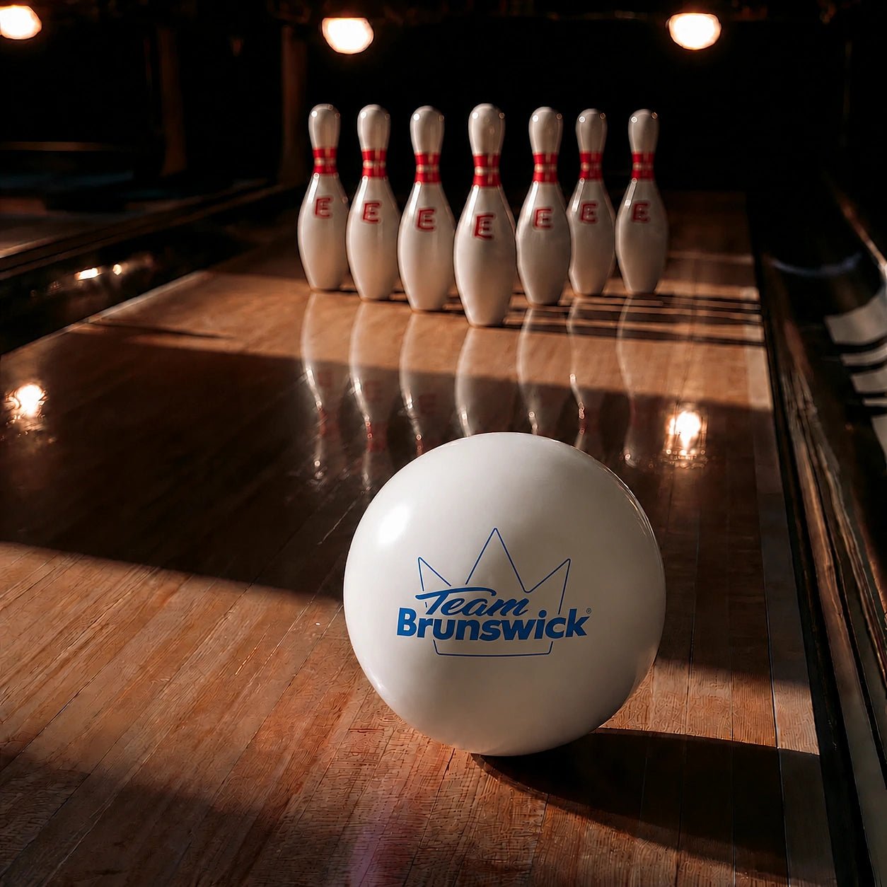 Bal VIZ-A-BALL TEAM BRUNSWICK WHITE - Bowling Stars