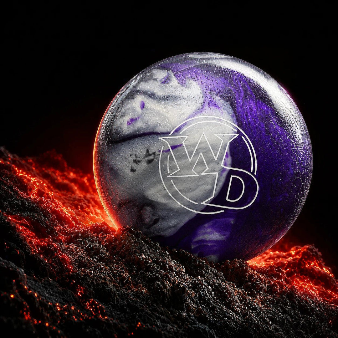 Bal WHITE DOT BLACK/PURPLE/SILVER COLUMBIA - Bowling Stars