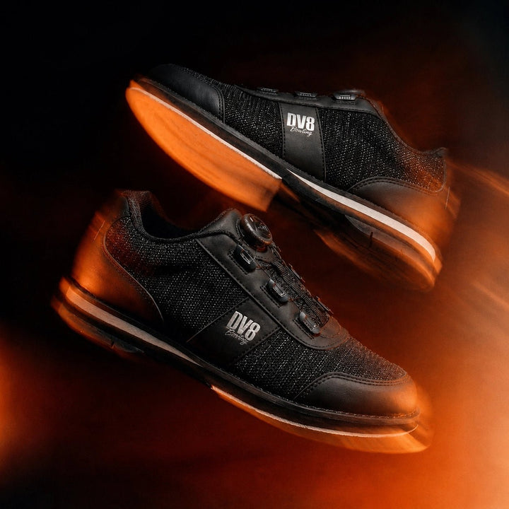 Buty do kręgli MĘSKIE DV8 CZARNE Z SZNUROWANIEM - Bowling Stars