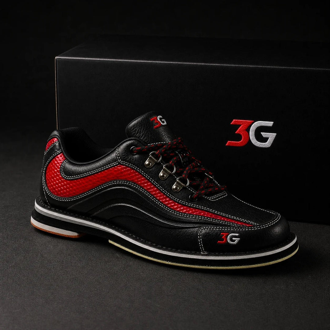 Czarno-czerwone buty do kręgli Sportmaster Ultra - Bowling Stars