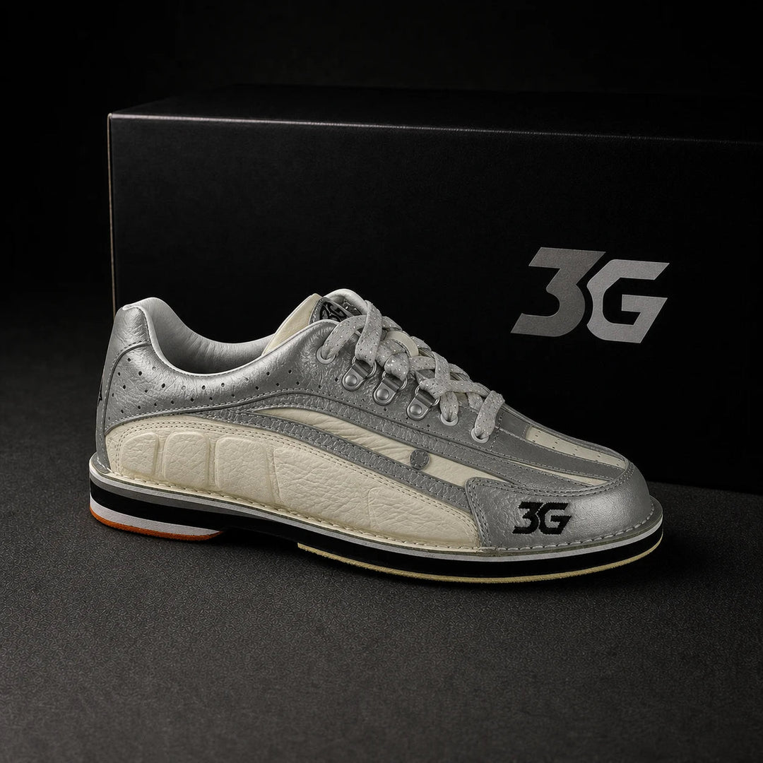 Buty do kręgli Ultraprecision Tour w kolorze biało-srebrnym - Bowling Stars