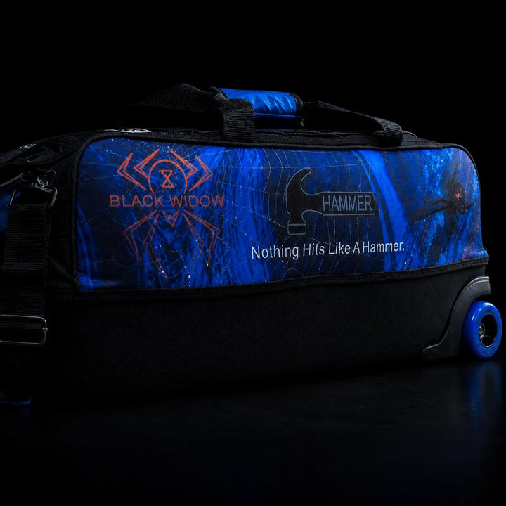 DYE TRIPLE TOTE BLAUW - BLACK WIDOW - Bowling Stars