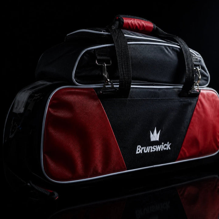 ECLIPSE TRIPLE TOTE RED WITH SHOE BAG - Bowling Stars