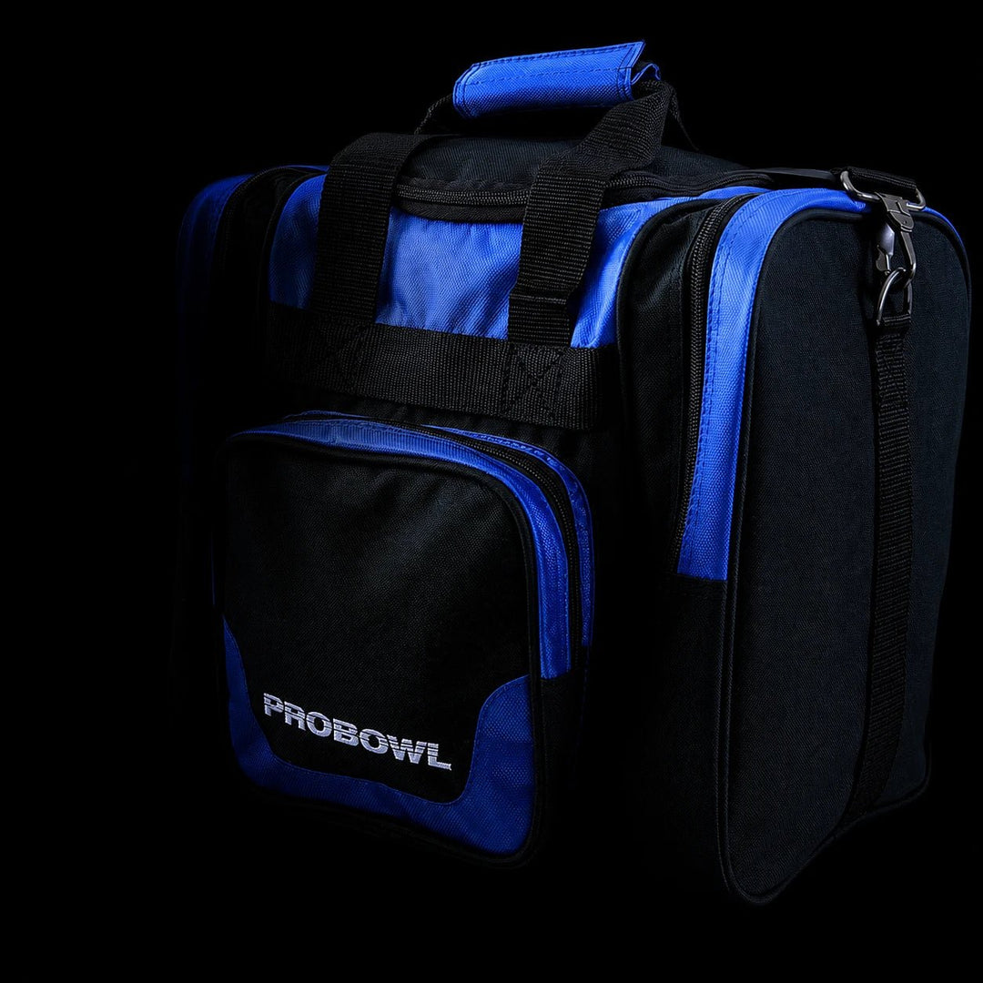 PRO BOWL SINGLE BAG DELUXE BLACK/BLUE - Bowling Stars