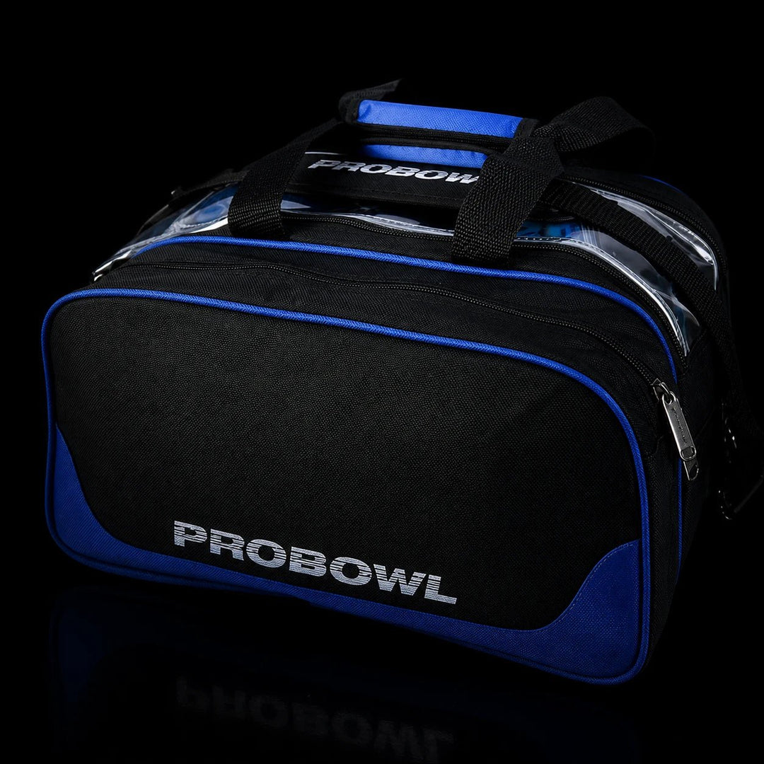 PROBOWL DOUBLE TOTE PLUS BLACK/BLUE - Bowling Stars