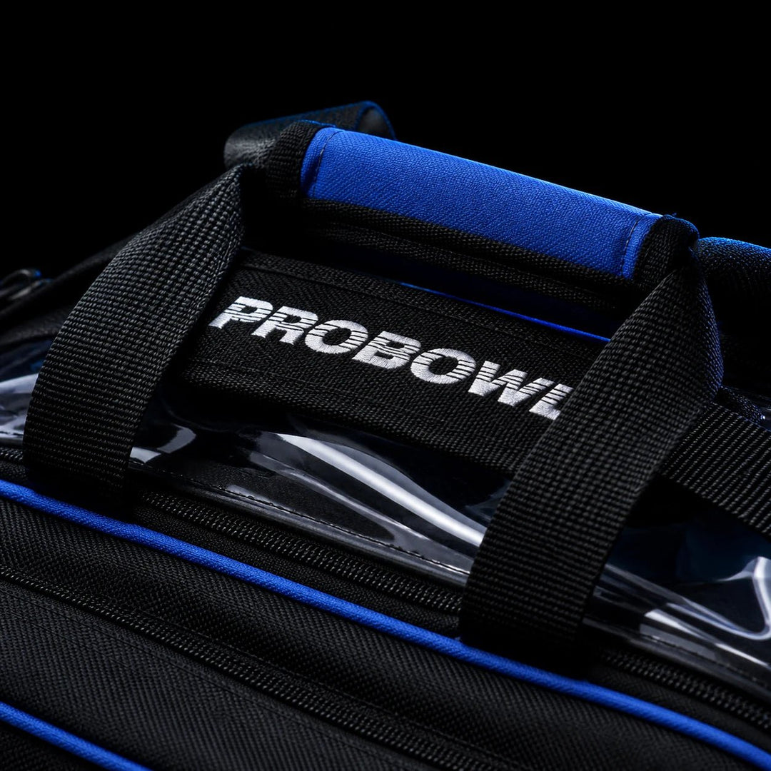 PROBOWL DOUBLE TOTE PLUS BLACK/BLUE - Bowling Stars