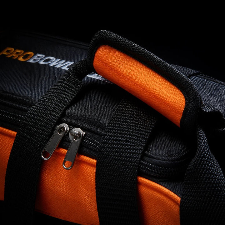 PROBOWL TRIPLE TOTE DLX MET SCHOENENTAS ZWART/ORANJE - Bowling Stars