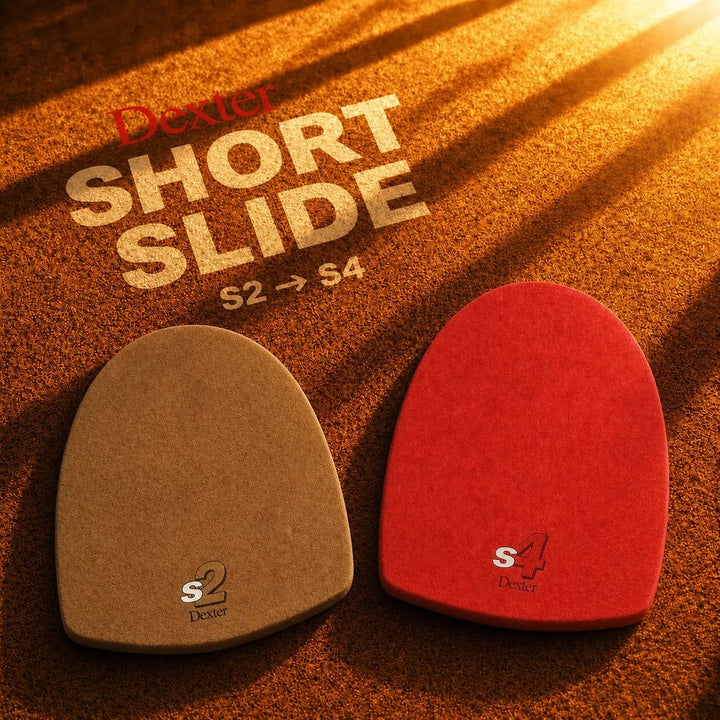 Dexter S4-zool in rood leer - Short Glide, maat XL - Bowling Stars