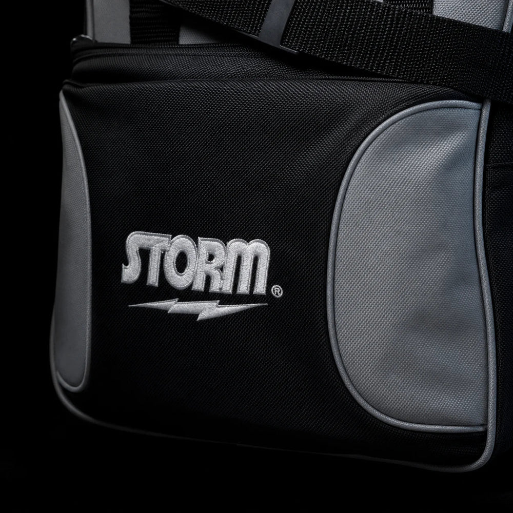 STORM 1-BALL SOLO TOTE BLACK/SILVER - Bowling Stars