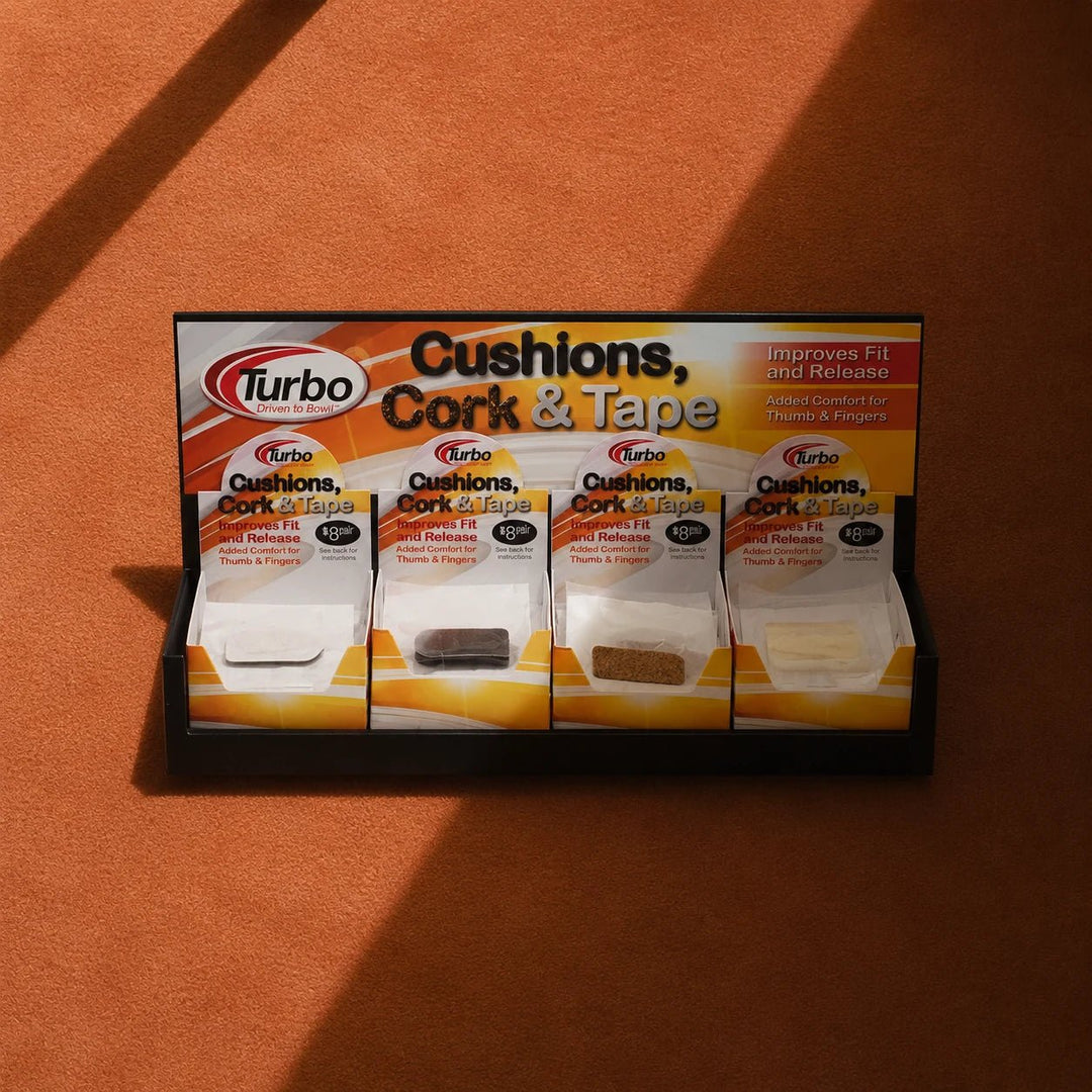 TURBO KUSSENS, KURK & TAPE SLOT WANDDISPLAY - Bowling Stars